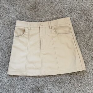 PacSun Light Tan Mini Skirt